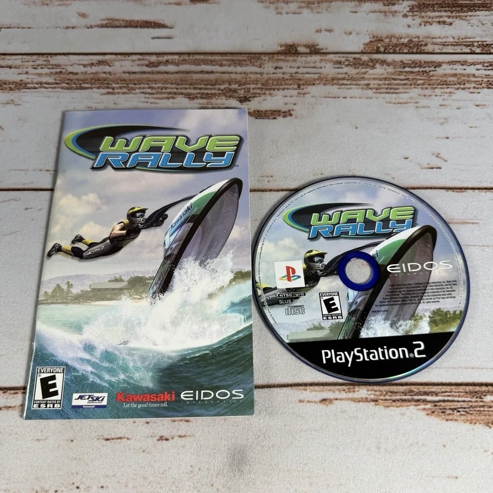 Wave Rally PS2 Game Disc & Manual Only Resurfaced Tested